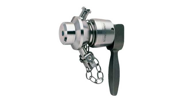 Vanne d'échantillon à membrane SB d'Alfa Laval. Un moyen compact et économique de prélever des échantillons globaux ou aseptiques dans des cuves et les tuyauteries de brasseries ainsi que dans le cadre d'autres processus hygiéniques tels que les produits alimentaires et laitiers dans des conditions stériles.