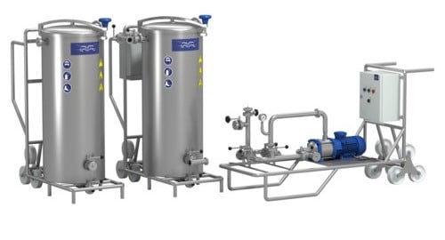 CIP heat exchanger