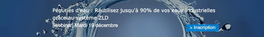 Webinar Zero Liquid Discharge eaux industrielles le 19-12-2023