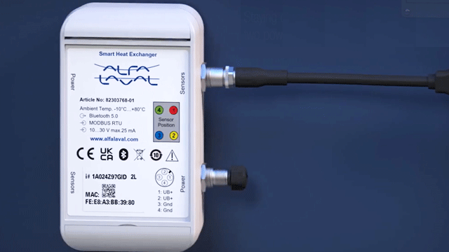 boitier pour connecter data des échangeurs thermiques smart heat collector d'alfa laval