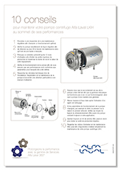 10 conseils de maintenance équipements hygiéniques Alfa Laval