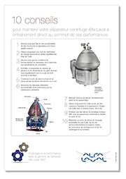 10 conseils de maintenance séparateurs centrifuges Alfa Laval