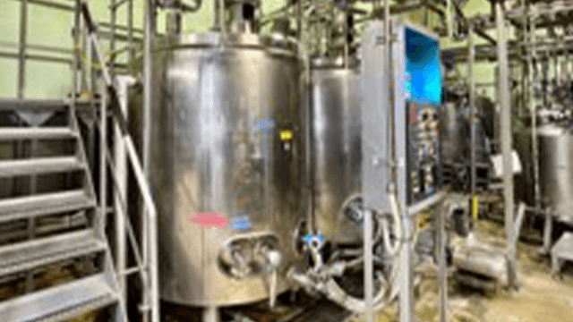 cuve de m&eacute;lange 1,5 t avec 10 endroits sujets aux angles morts