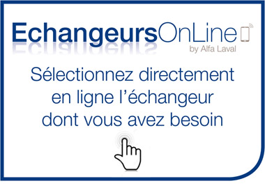 Echangeurs OnLine, outil de sélection des échangeurs Alfa Laval